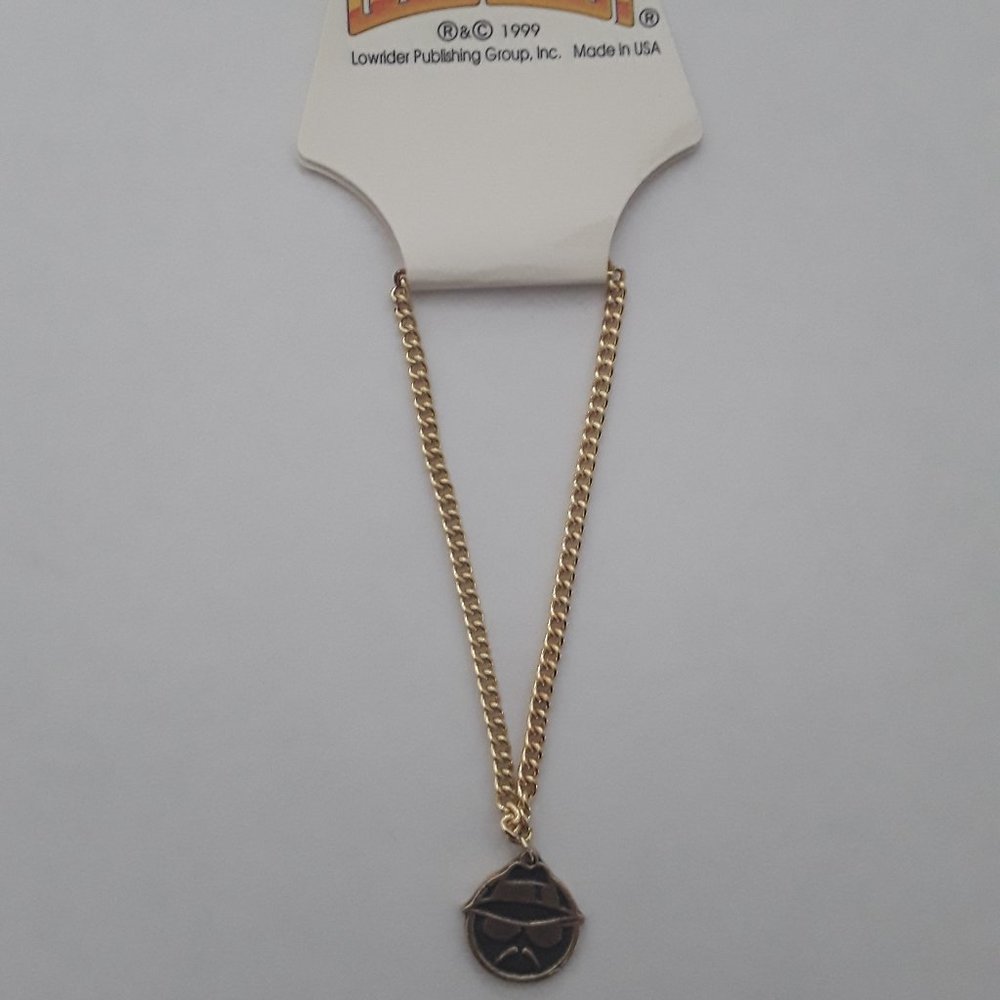 Lowrider Magazine Logo Jewelry Gold Ankle Bracelet